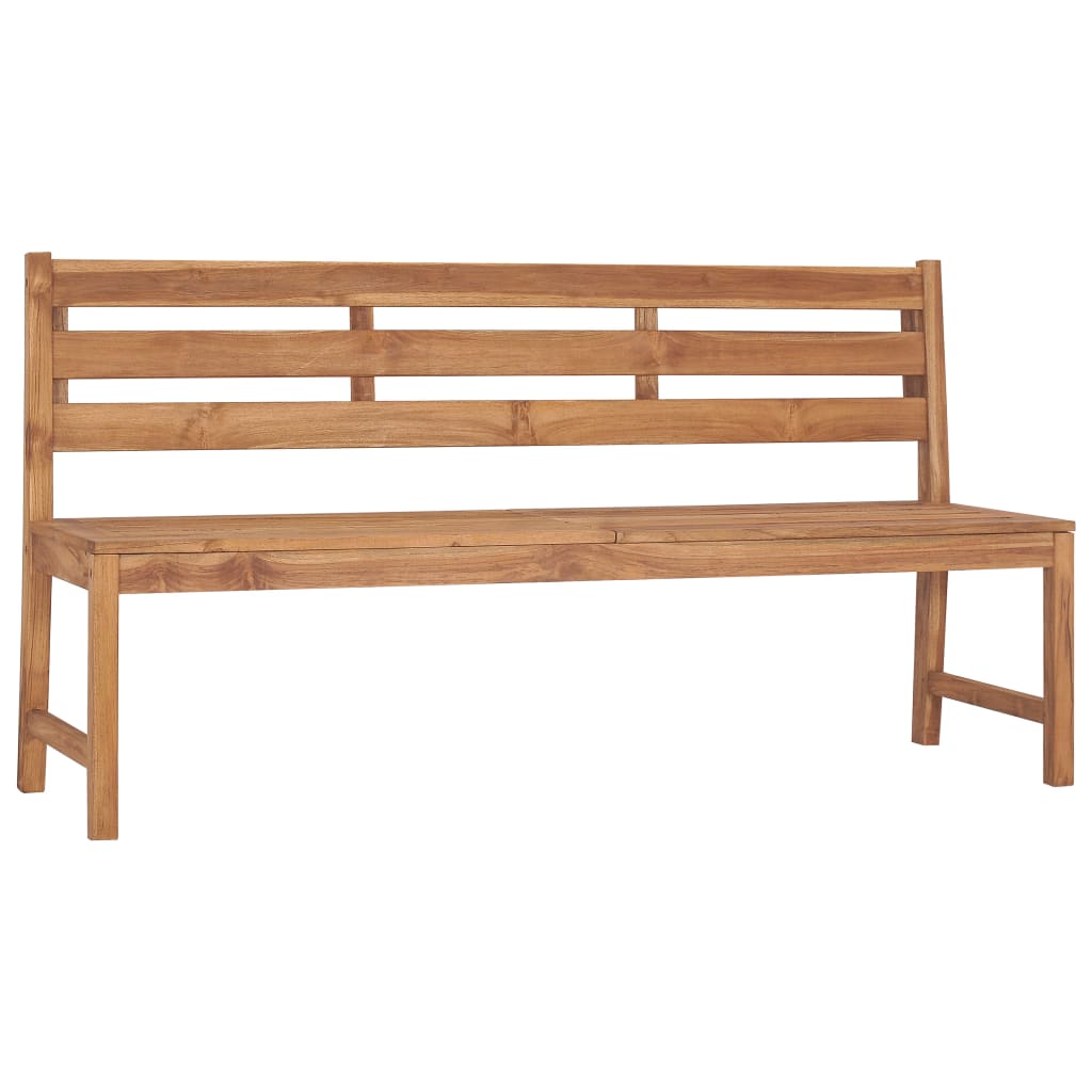 vidaXL Garden Bench 170 cm Solid Teak Wood - Brown - 170 x 59 x 90 cm