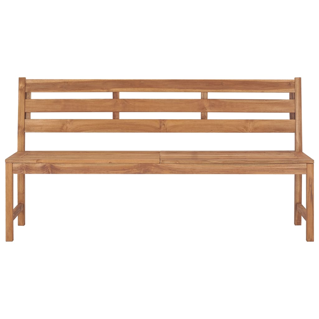 vidaXL Garden Bench 170 cm Solid Teak Wood - Brown - 170 x 59 x 90 cm