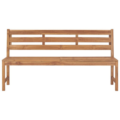 vidaXL Garden Bench 170 cm Solid Teak Wood - Brown - 170 x 59 x 90 cm