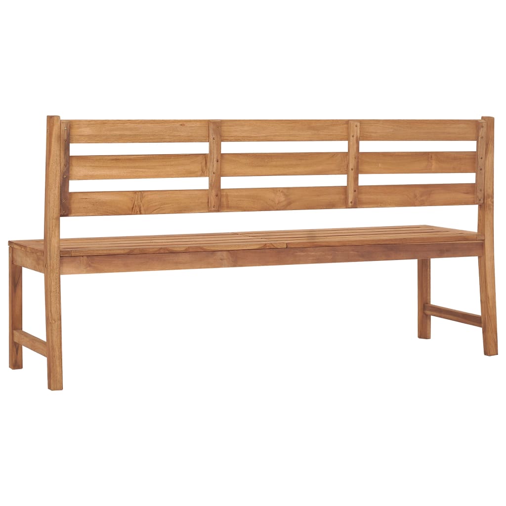 vidaXL Garden Bench 170 cm Solid Teak Wood - Brown - 170 x 59 x 90 cm