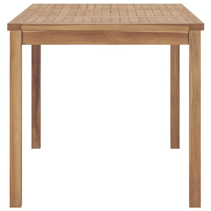 vidaXL Garden Dining Table 140x80x77 cm Solid Teak Wood - Brown