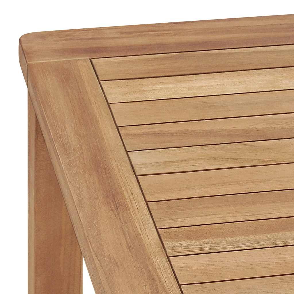 vidaXL Garden Dining Table 140x80x77 cm Solid Teak Wood - Brown