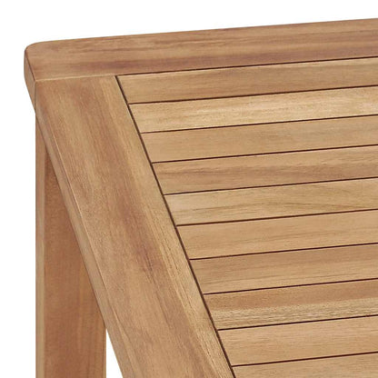 vidaXL Garden Dining Table 140x80x77 cm Solid Teak Wood - Brown