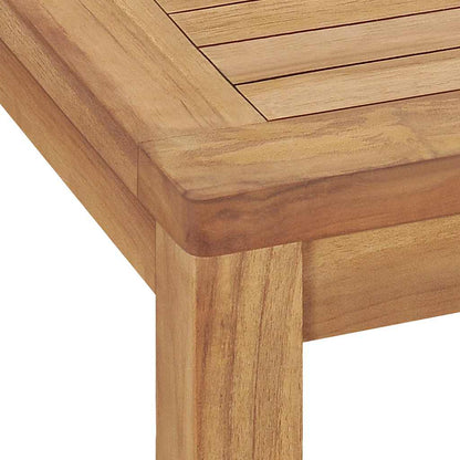 vidaXL Garden Dining Table 140x80x77 cm Solid Teak Wood - Brown