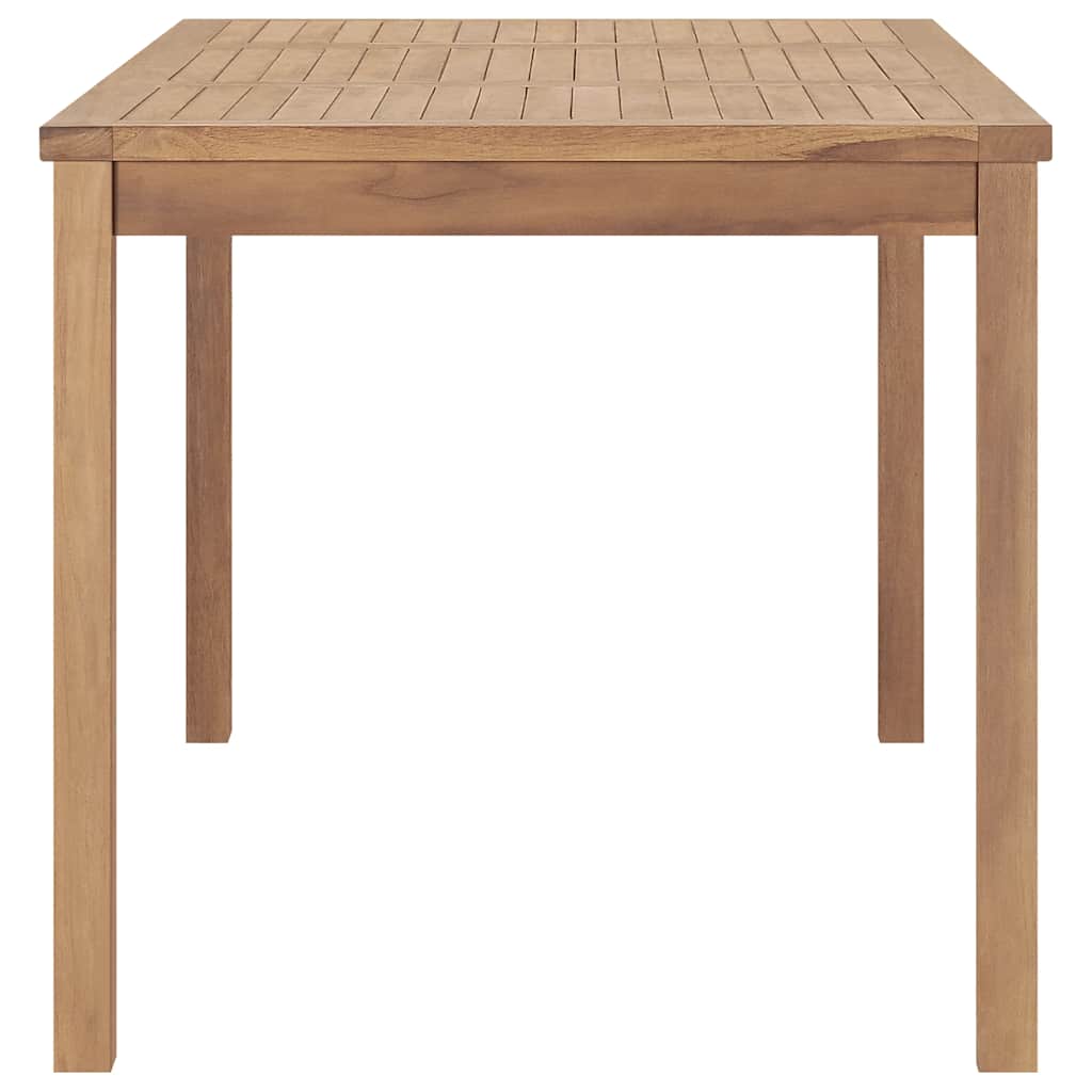 vidaXL Garden Dining Table 160x80x77 cm Solid Teak Wood - Brown