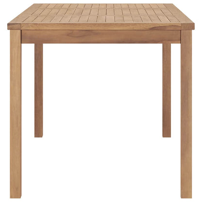 vidaXL Garden Dining Table 160x80x77 cm Solid Teak Wood - Brown