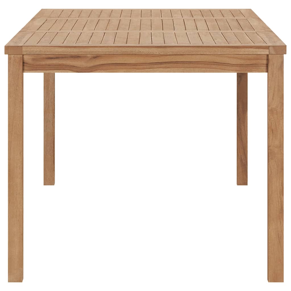 vidaXL Garden Dining Table 180x90x77 cm Solid Teak Wood - Brown