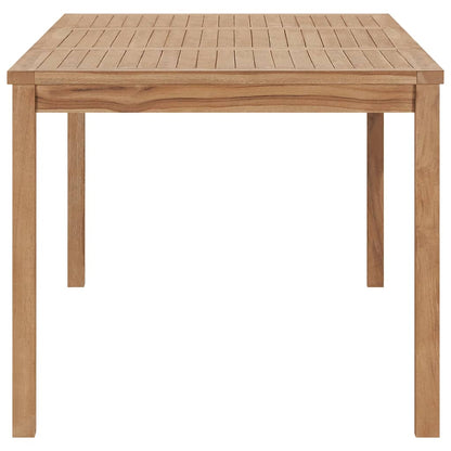 vidaXL Garden Dining Table 180x90x77 cm Solid Teak Wood - Brown