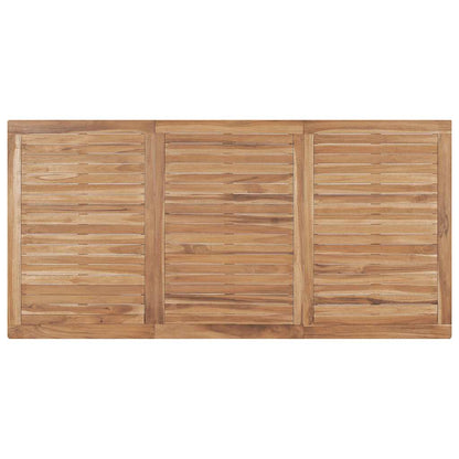 vidaXL Garden Dining Table 180x90x77 cm Solid Teak Wood - Brown