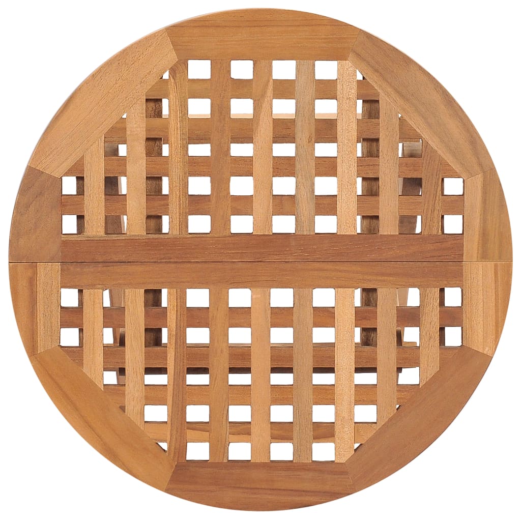 vidaXL Folding Garden Table 50x50x50 cm Solid Teak Wood - Brown