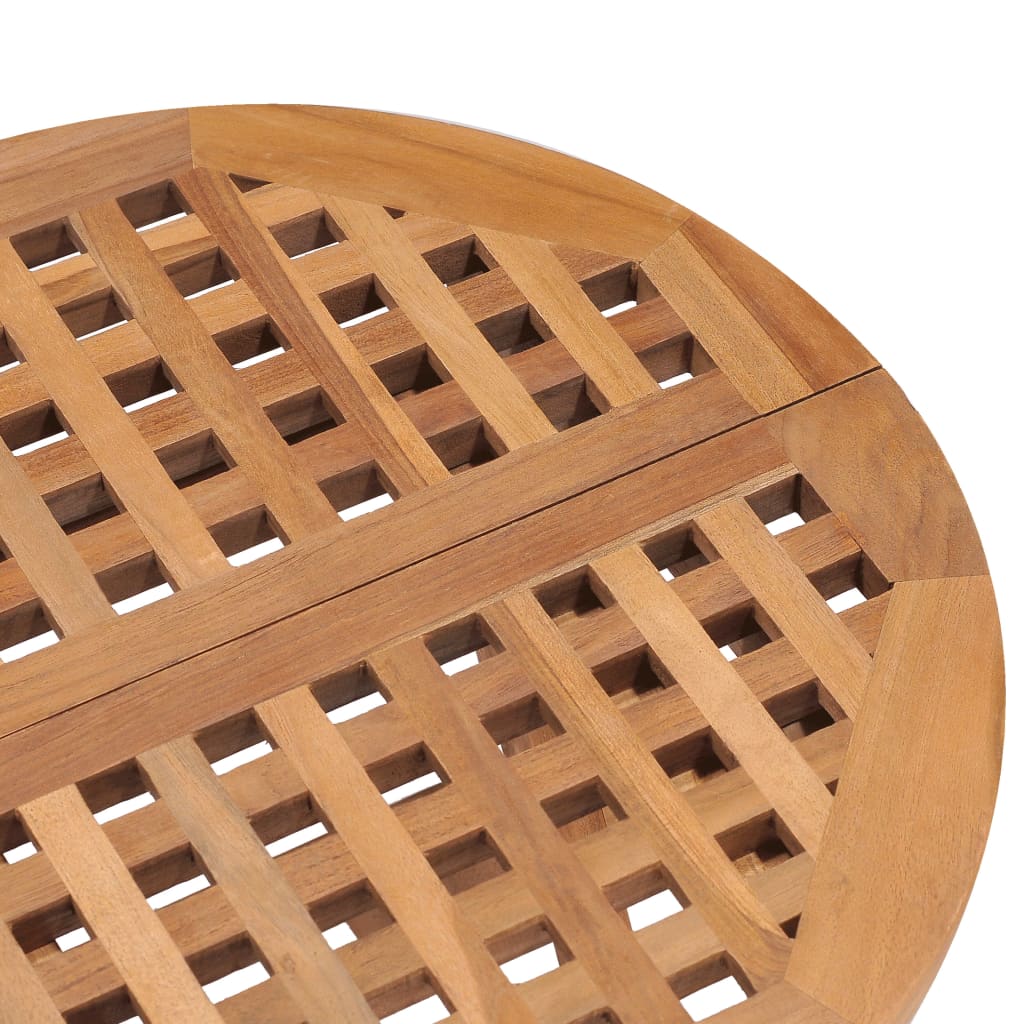 vidaXL Folding Garden Table 50x50x50 cm Solid Teak Wood - Brown