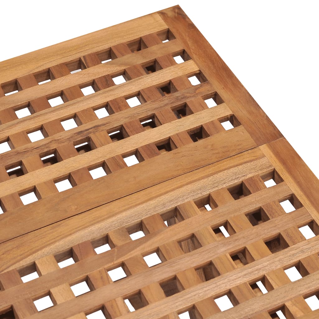 vidaXL Folding Garden Table 50x50x50 cm Solid Teak Wood - Brown - 23695