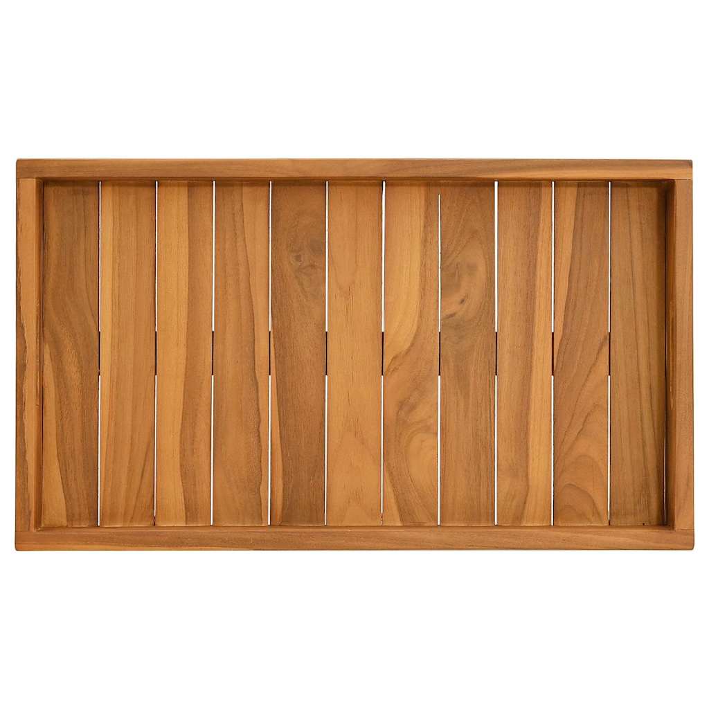 315456 vidaXL Serving Tray 60x35 cm Solid Teak Wood - Brown - 60 x 35 x 7 cm