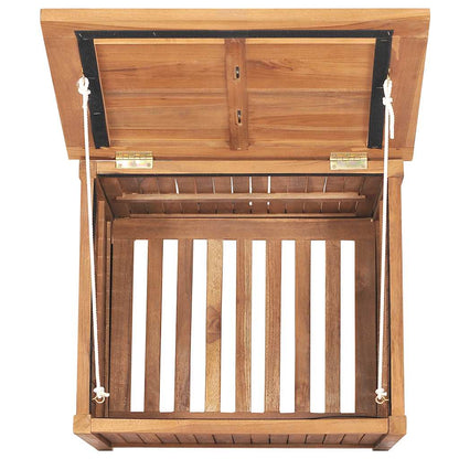 vidaXL Garden Storage Box 60x50x58 cm Solid Teak Wood - Brown