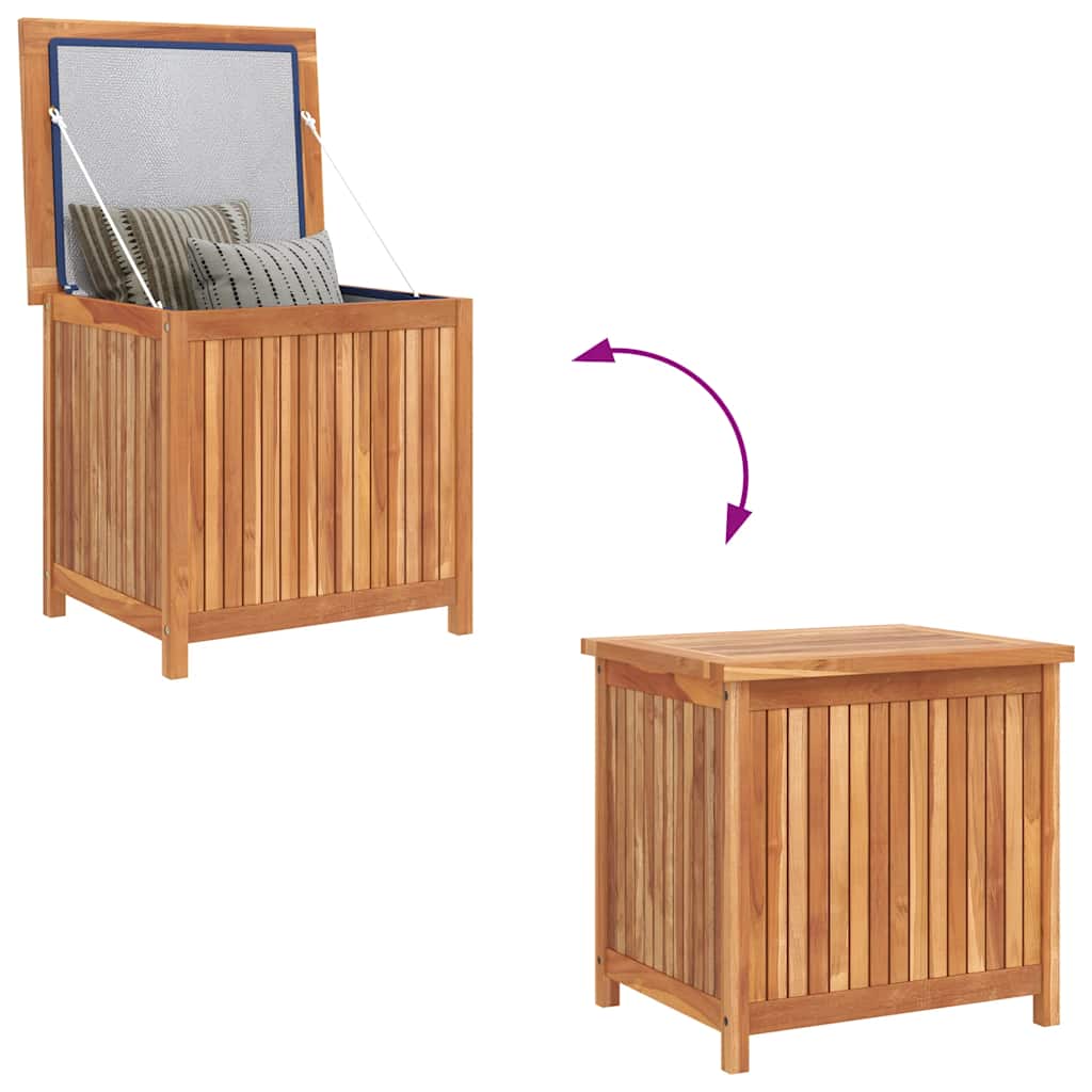 vidaXL Garden Storage Box 60x50x58 cm Solid Teak Wood - Brown