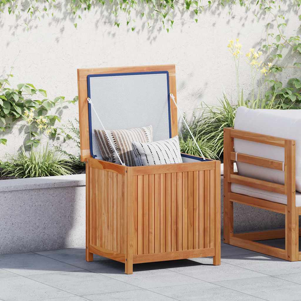 vidaXL Garden Storage Box 60x50x58 cm Solid Teak Wood - Brown