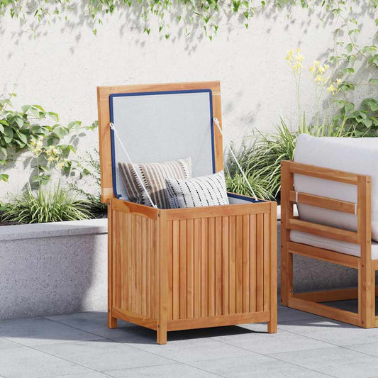 vidaXL Garden Storage Box 60x50x58 cm Solid Teak Wood - Brown