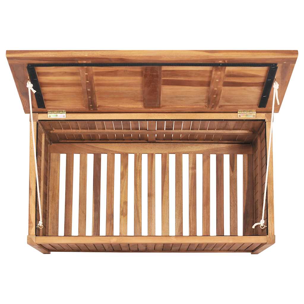 vidaXL Garden Storage Box 90x50x58 cm Solid Teak Wood - Brown