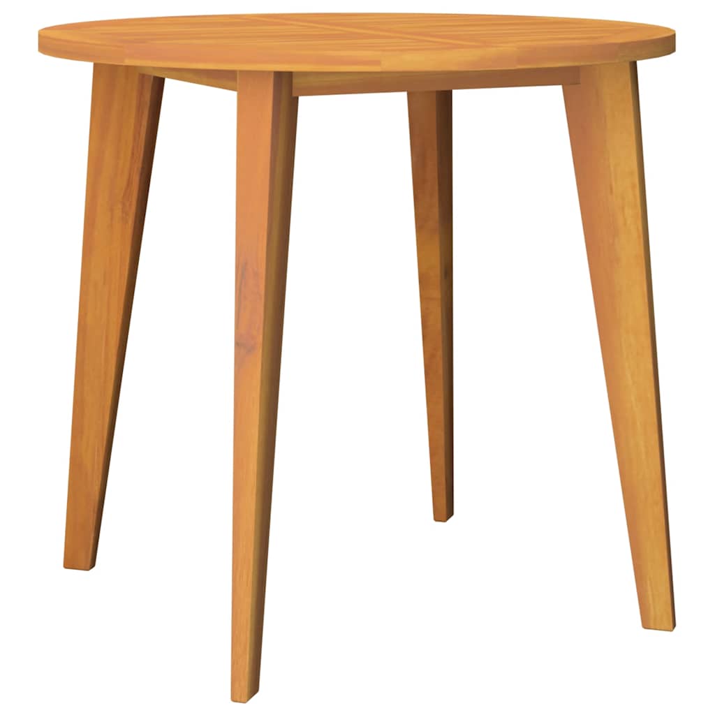 vidaXL Garden Dining Set | Natural wood | Solid acacia wood | Medium | Durable - Brown - Ø 85 cm table