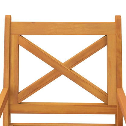vidaXL Garden Dining Set | Natural wood | Solid acacia wood | Medium | Durable - Brown - Ø 85 cm table