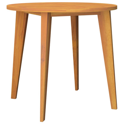 vidaXL Garden Dining Set | Natural wood | Solid acacia wood | Medium | Durable - Brown - Ø 85 cm table - 15360