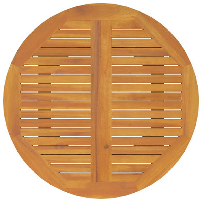 vidaXL Garden Dining Set | Natural wood | Solid acacia wood | Medium | Durable - Brown - Ø 85 cm table - 15360