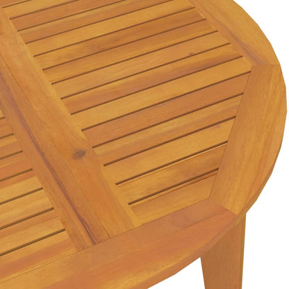 vidaXL Garden Dining Set | Natural wood | Solid acacia wood | Medium | Durable - Brown - Ø 85 cm table - 15360