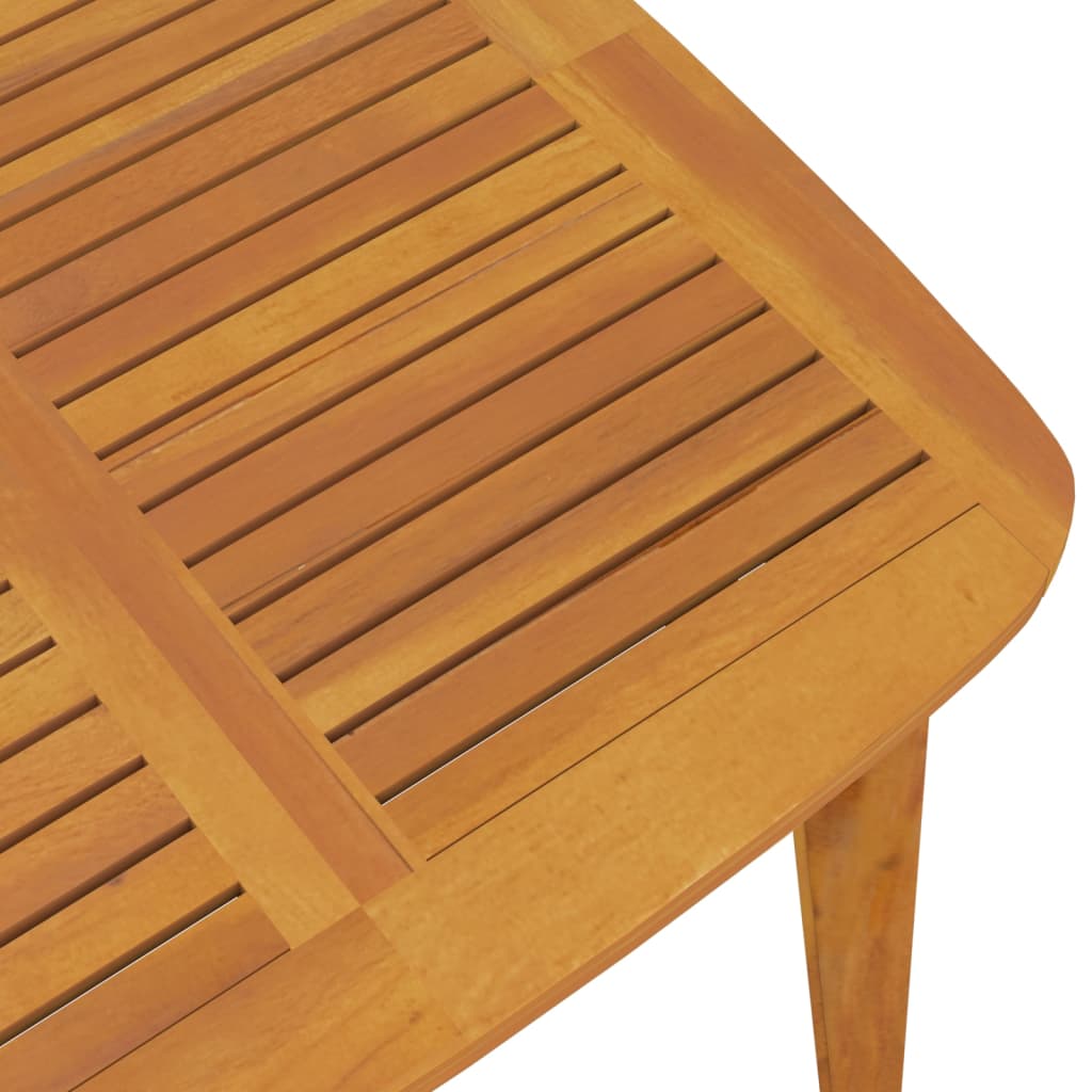 vidaXL 3 Piece Garden Dining Set Solid Wood Acacia - Brown - 85 cm table length