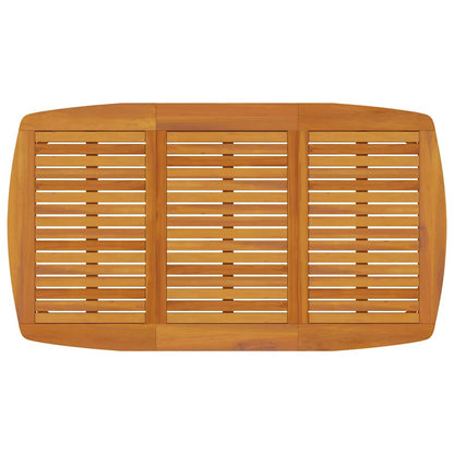 vidaXL Garden Dining Set | Natural wood | Solid acacia wood | Standard | Durable - Brown - 160 cm table length