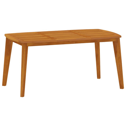 vidaXL Garden Dining Set | Brown | Solid Acacia wood | Large | Seats Many - 160 cm table length