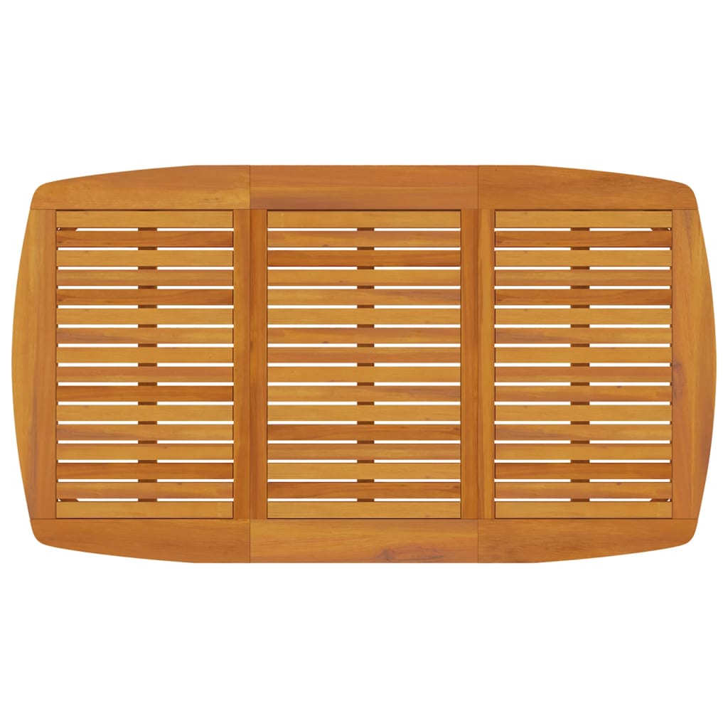 vidaXL Garden Dining Set | Brown | Solid Acacia wood | Large | Seats Many - 160 cm table length