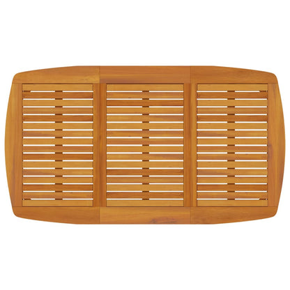 vidaXL Garden Dining Set | Brown | Solid Acacia wood | Large | Seats Many - 160 cm table length