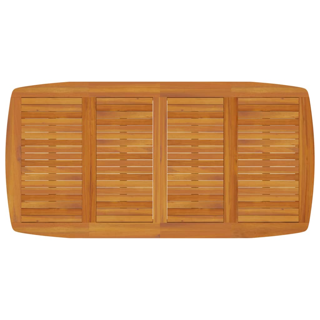 vidaXL Garden Dining Set | Natural Wood | Solid acacia wood | Large | Durable - Brown - 200 cm table length