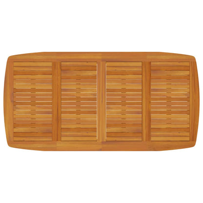 vidaXL Garden Dining Set | Natural Wood | Solid acacia wood | Large | Durable - Brown - 200 cm table length