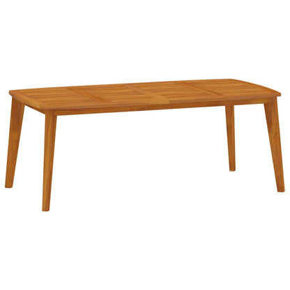 vidaXL Garden Dining Set | Brown | Solid Acacia Wood with an Oiled Finish - 200 cm table length