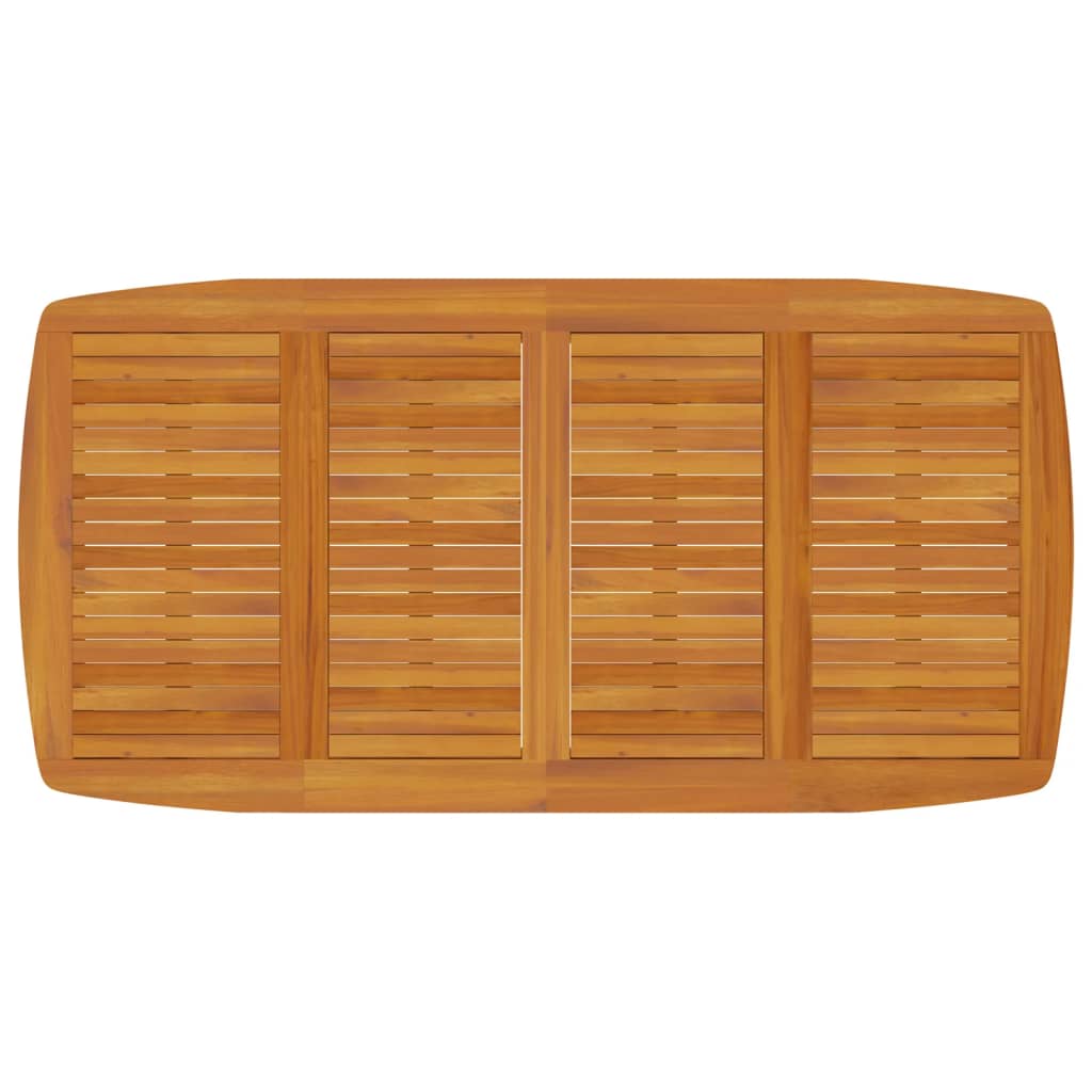 vidaXL Garden Dining Set | Brown | Solid Acacia Wood with an Oiled Finish - 200 cm table length
