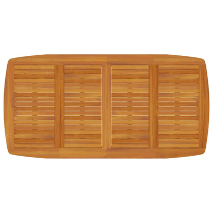 vidaXL Garden Dining Set | Brown | Solid Acacia Wood with an Oiled Finish - 200 cm table length