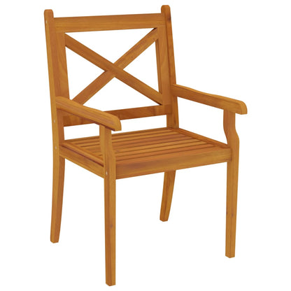 vidaXL Garden Dining Set | Brown | Solid Acacia Wood with an Oiled Finish - 200 cm table length