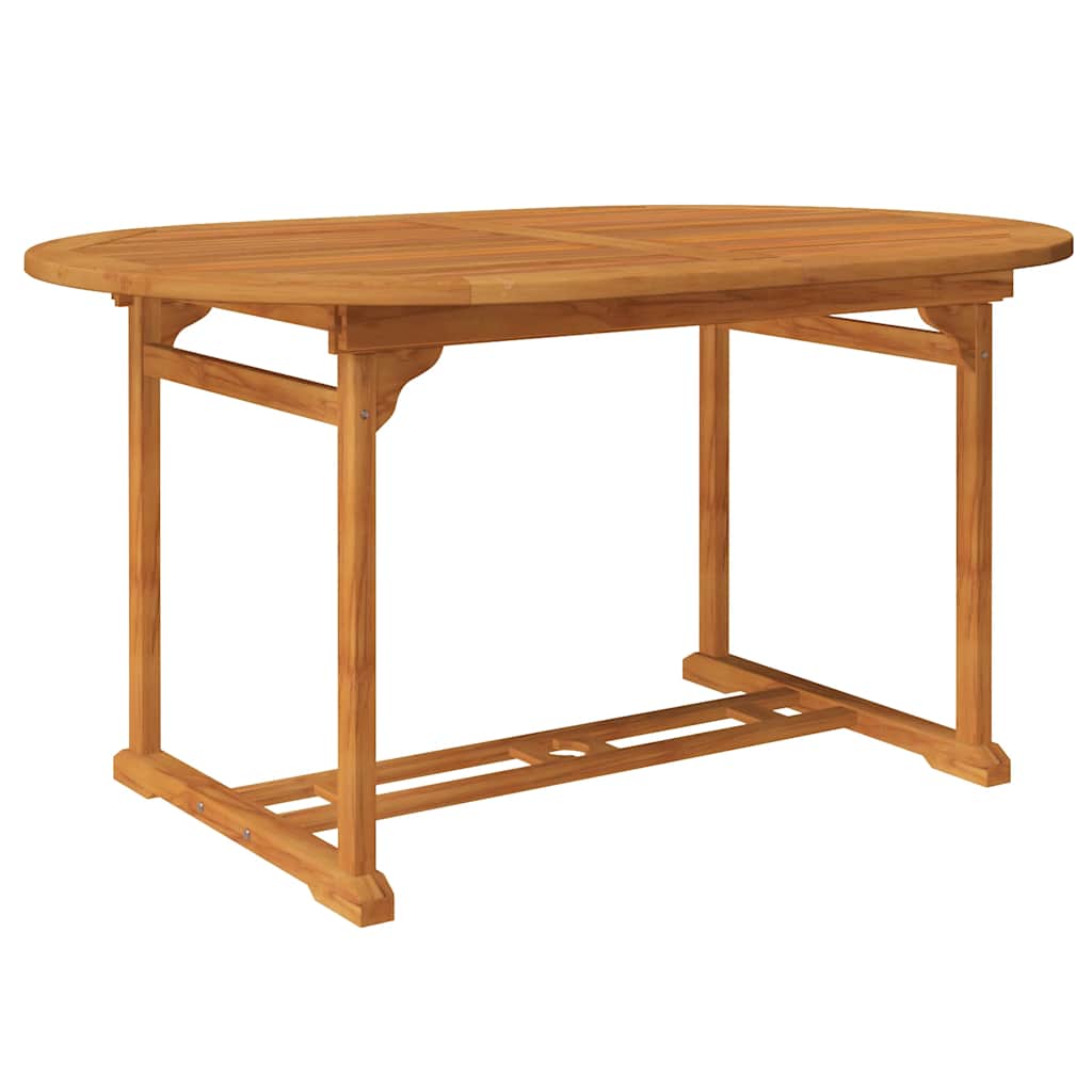 vidaXL Garden Dining Set | Natural Wood | Solid Acacia Wood | Large | Expandable - Brown