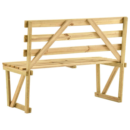 vidaXL Garden Bench | Green | Pinewood | 120 x 50 x 90 cm | Durable - 120 cm