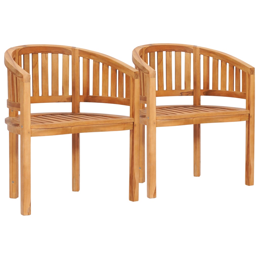 vidaXL Garden Lounge Set | Teak | Fine sanded teak hardwood | Standard | Durable - Brown - 120 x 52 x 86 cm