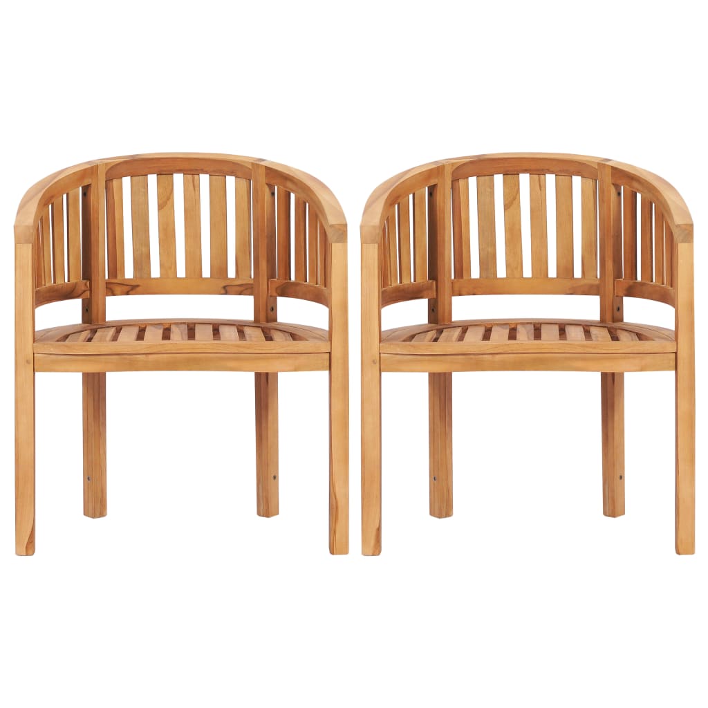 vidaXL Garden Lounge Set | Teak | Fine sanded teak hardwood | Standard | Durable - Brown - 120 x 52 x 86 cm