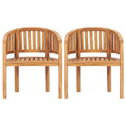 vidaXL Garden Lounge Set | Teak | Fine sanded teak hardwood | Standard | Durable - Brown - 120 x 52 x 86 cm