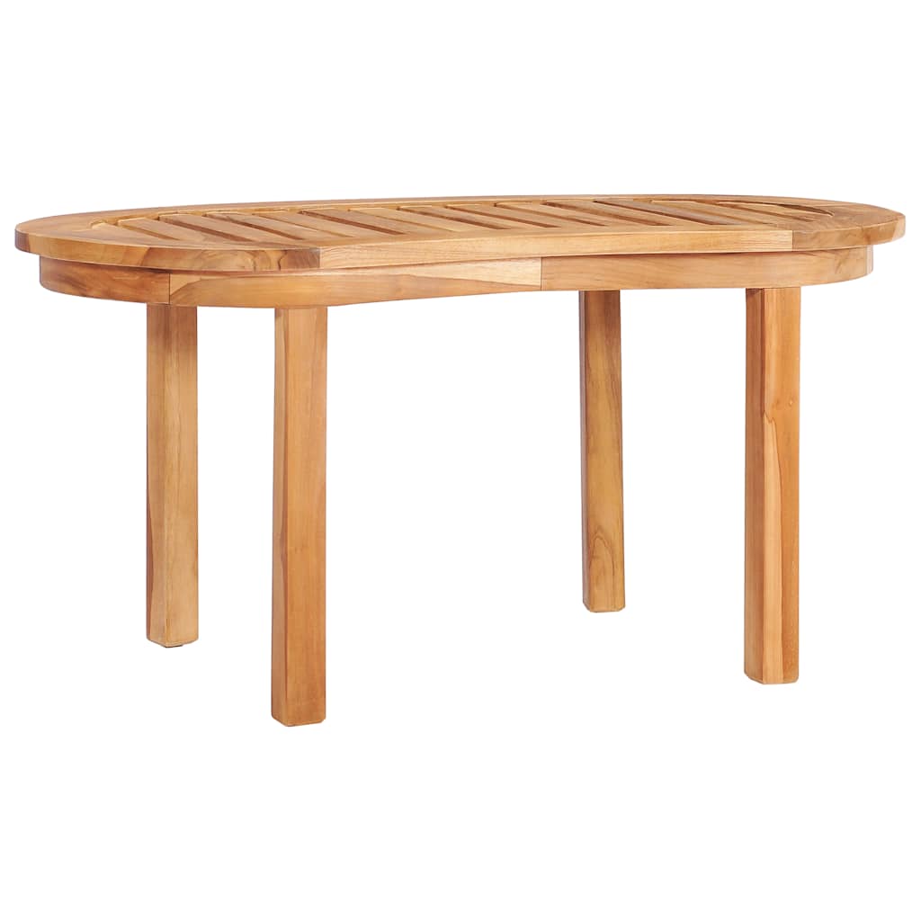 vidaXL 4 Piece Banana Garden Lounge Set Solid Teak Wood - Brown - 151 x 62 x 86 cm