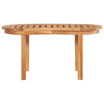 vidaXL 4 Piece Banana Garden Lounge Set Solid Teak Wood - Brown - 151 x 62 x 86 cm