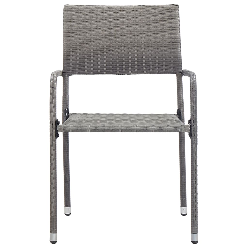 vidaXL Garden Dining Set | Anthracite and Grey - 80 cm table length