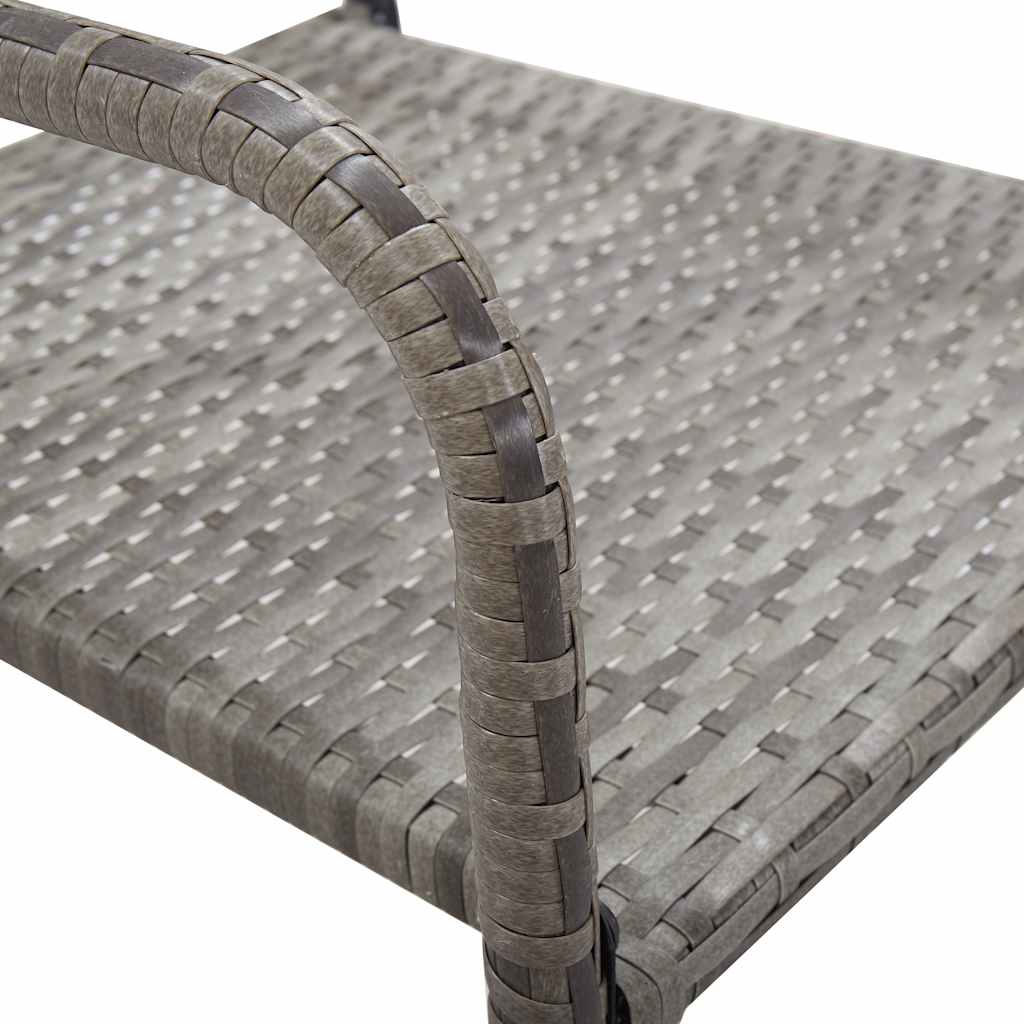 vidaXL Garden Dining Set | Anthracite and Grey - 80 cm table length