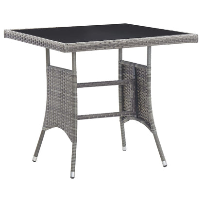 vidaXL Garden Dining Set | Anthracite and Grey - 80 cm table length