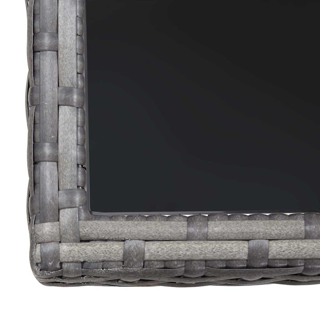 vidaXL Garden Dining Set | Anthracite and Grey - 80 cm table length