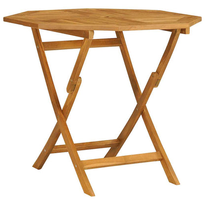 3059582 vidaXL 5 Piece Garden Dining Set Solid Teak Wood (47418+2x41999) - Brown - 85 x 85 x 76 cm